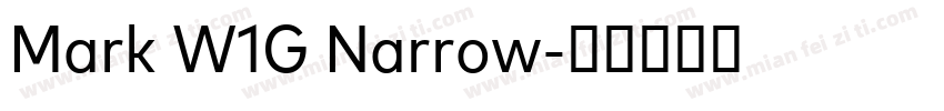 Mark W1G Narrow字体转换